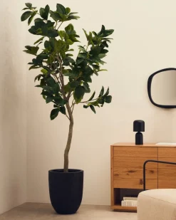 Kave Home Kunstboom Ficus Zwart Pot 210cm
