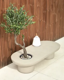 Kave Home Kunstmatige Olijfboom met Zwarte Plantenpot 140cm