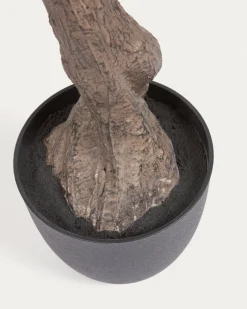 Kave Home Kunstmatige Olijfboom met Zwarte Plantenpot 140cm
