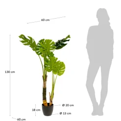 Kave Home Kunstplant Monstera 130cm