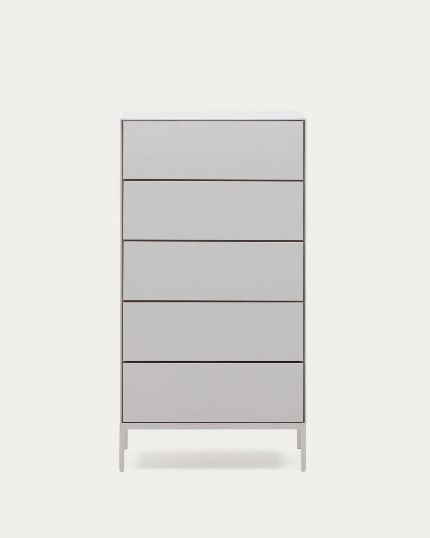 Kave Home Ladekast Vedrana 5 Laden Wit 60x114cm