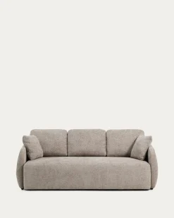 Kave Home Laira Slaapbank 3-zits Chenille Taupe