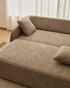 Kave Home Laira Slaapbank 3-zits Chenille Taupe