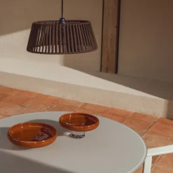 Kave Home Lampenkap Aldet Touw Bruin Ø46cm