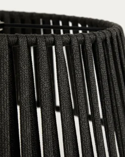 Kave Home Lampenkap Aldet Touw Zwart Ø46cm