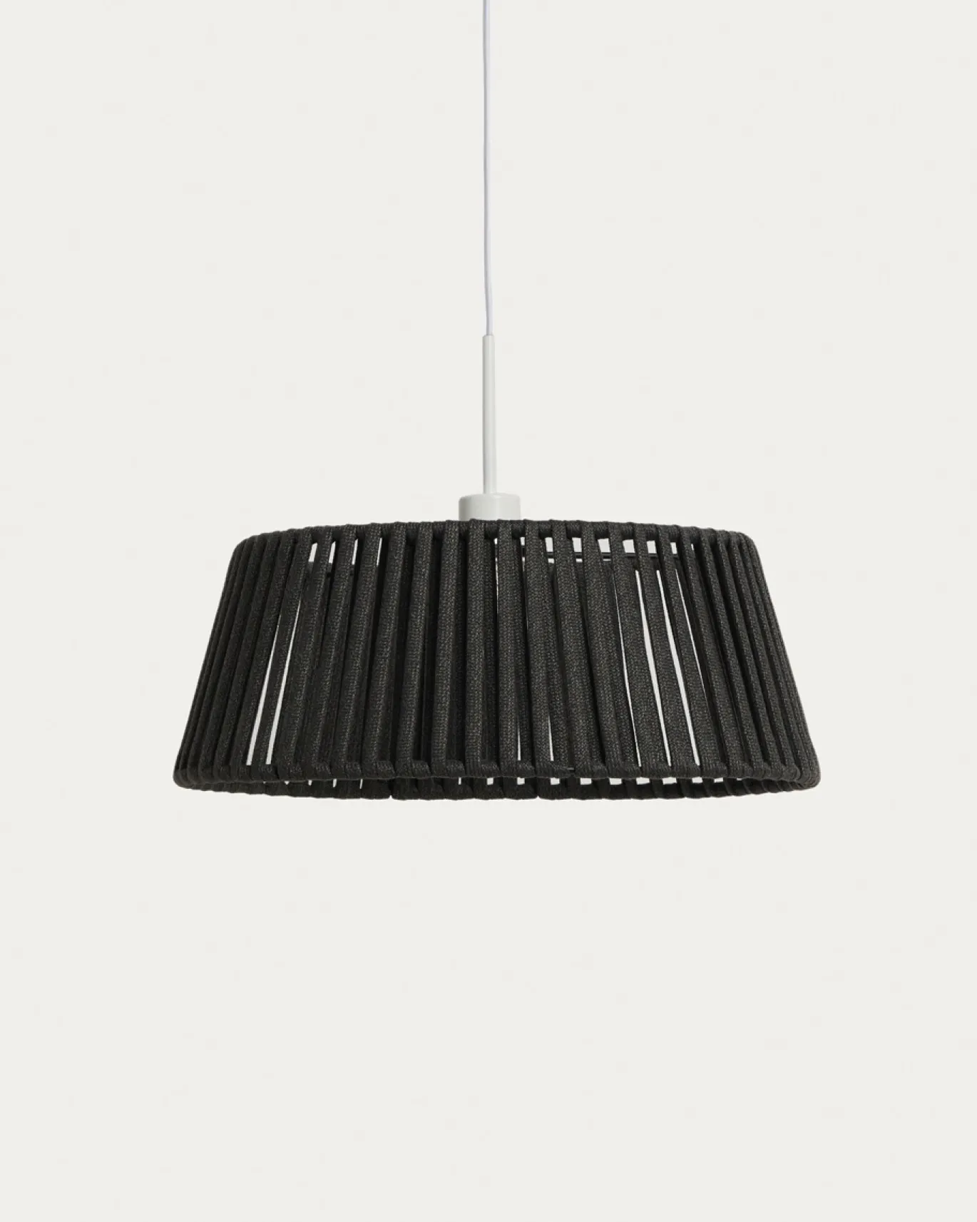 Kave Home Lampenkap Aldet Touw Zwart Ø46cm