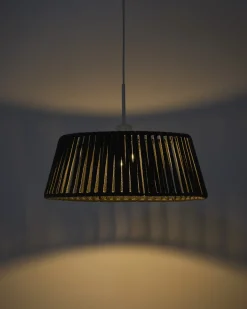 Kave Home Lampenkap Aldet Touw Zwart Ø46cm