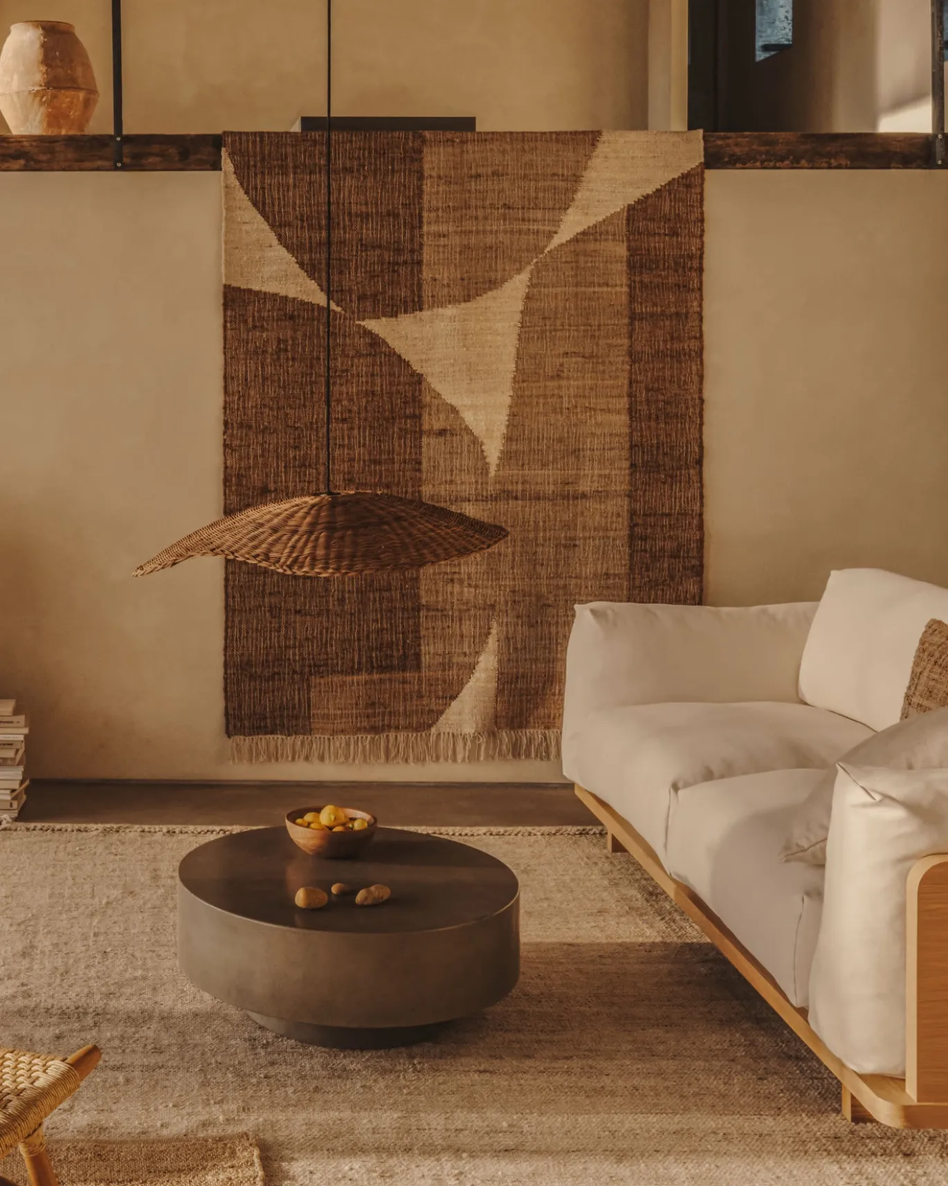 Kave Home Lampenkap Bisbal Rotan Naturel Ø80cm