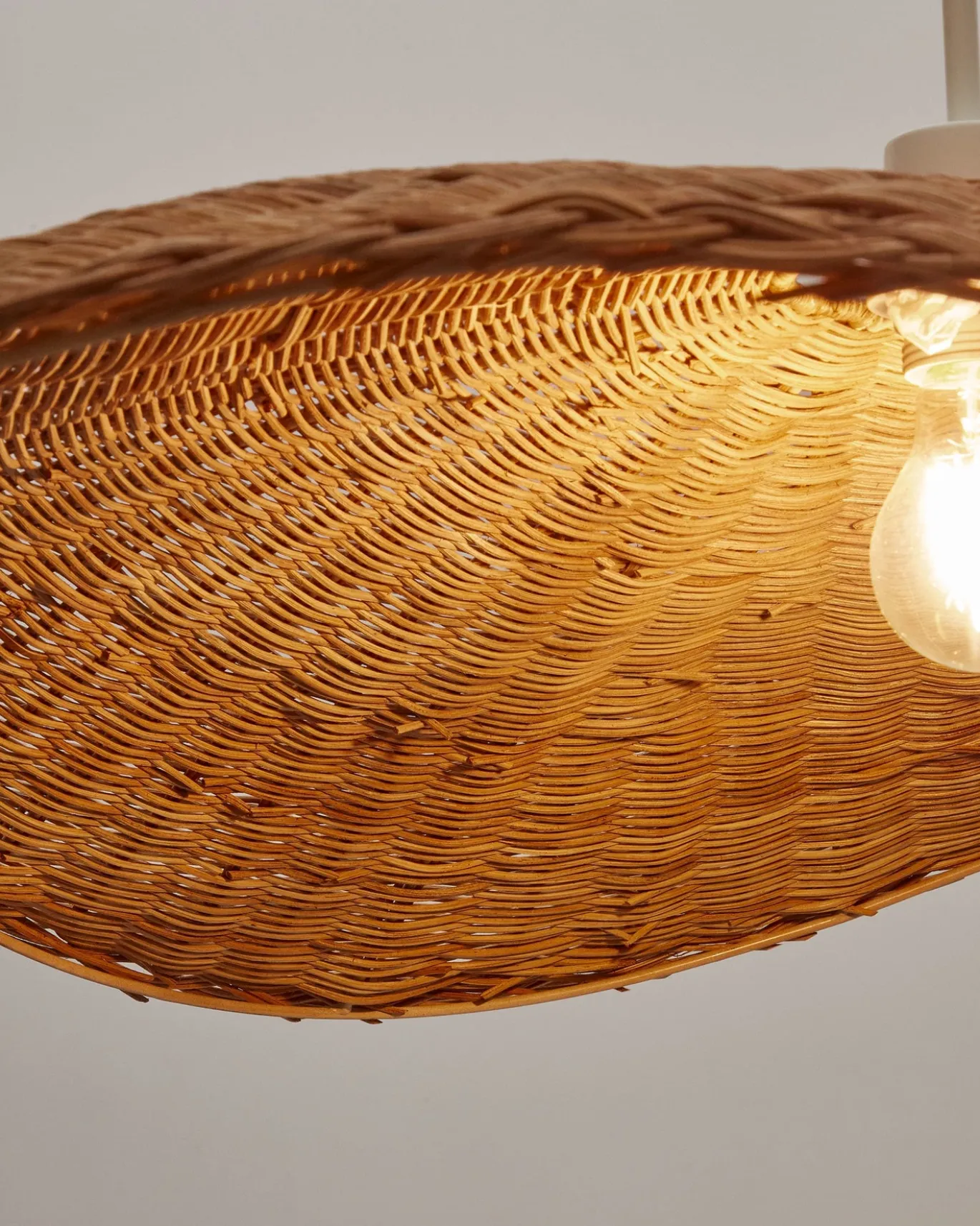 Kave Home Lampenkap Bisbal Rotan Naturel Ø80cm