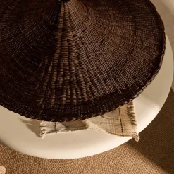 Kave Home Lampenkap Bladia Rotan Bruin Ø70cm