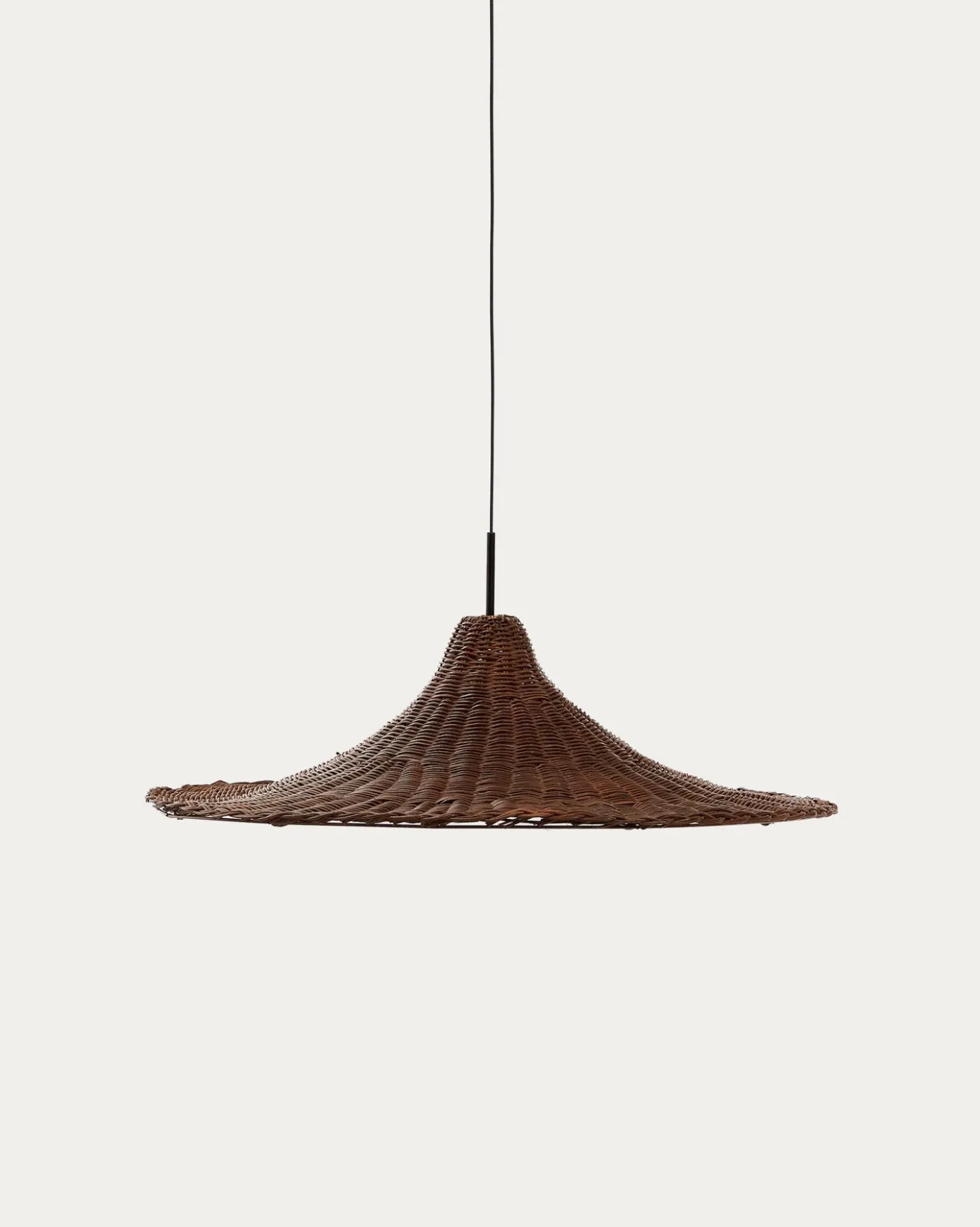 Kave Home Lampenkap Bladia Rotan Bruin Ø70cm