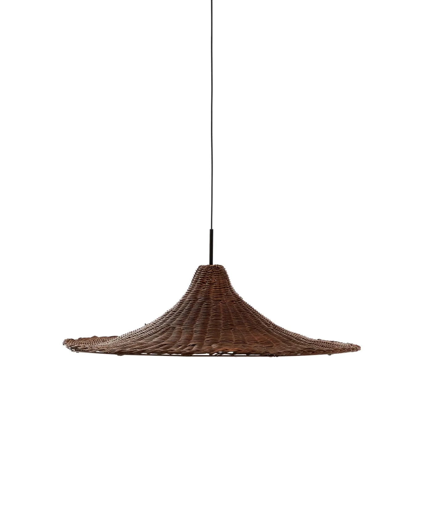 Kave Home Lampenkap Bladia Rotan Bruin Ø70cm