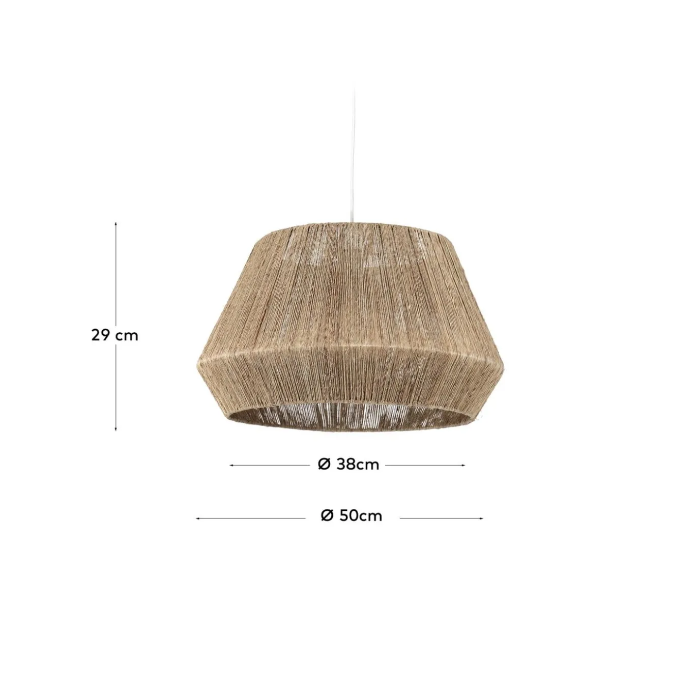 Kave Home Lampenkap Crismilda Jute Ø50cm