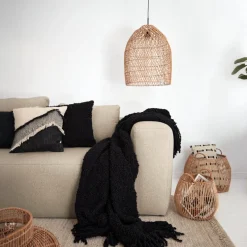 Kave Home Lampenkap Domitila Rotan Naturel Ø44cm