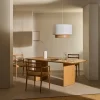 Kave Home Lampenkap Erna Wit/Naturel Ø60cm