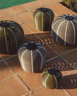 Kave Home Lampenkap Garoina Outdoor Rotan Taupe Ø50cm