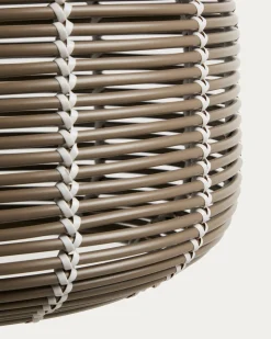 Kave Home Lampenkap Garoina Outdoor Rotan Taupe Ø50cm