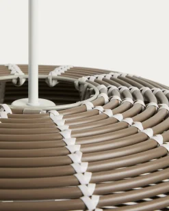Kave Home Lampenkap Garoina Outdoor Rotan Taupe Ø50cm