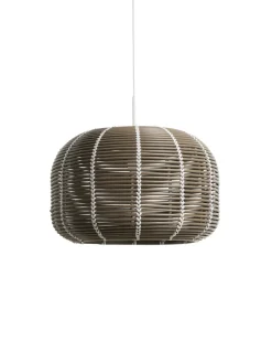 Kave Home Lampenkap Garoina Outdoor Rotan Taupe Ø50cm