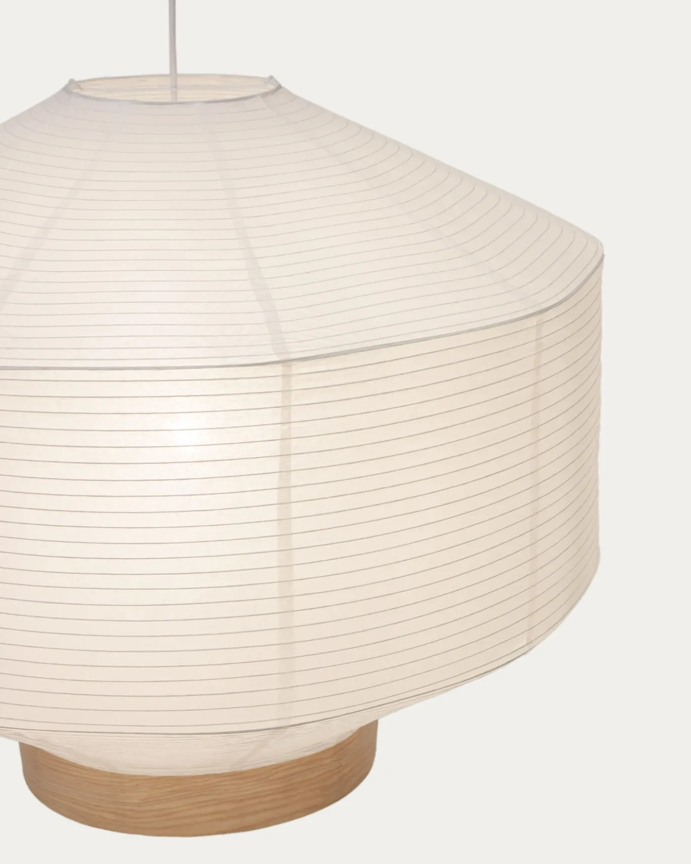 Kave Home Lampenkap Hila Papier Wit Ø80cm
