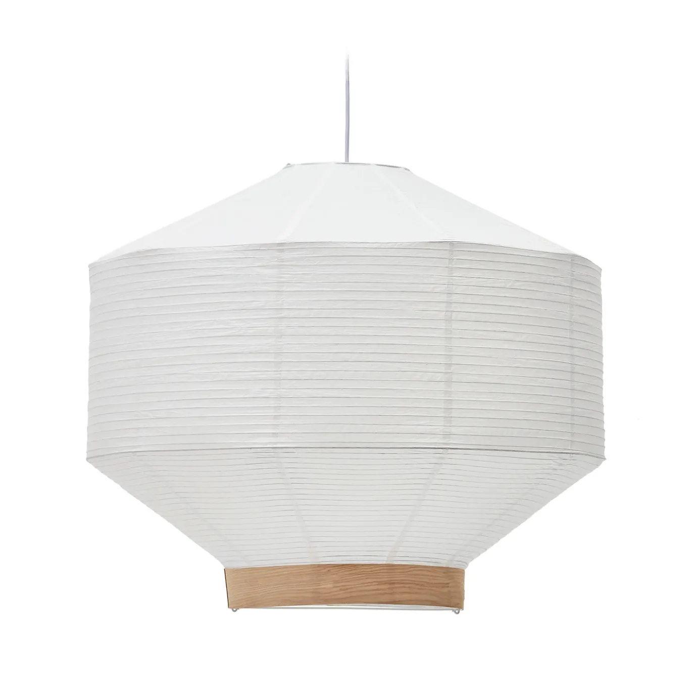 Kave Home Lampenkap Hila Papier Wit Ø80cm