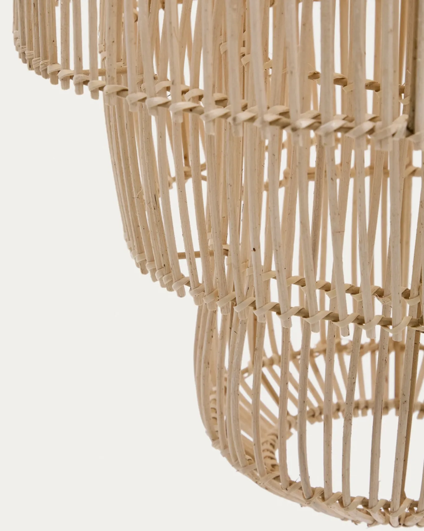 Kave Home Lampenkap Janoa Rotan Naturel Ø38cm