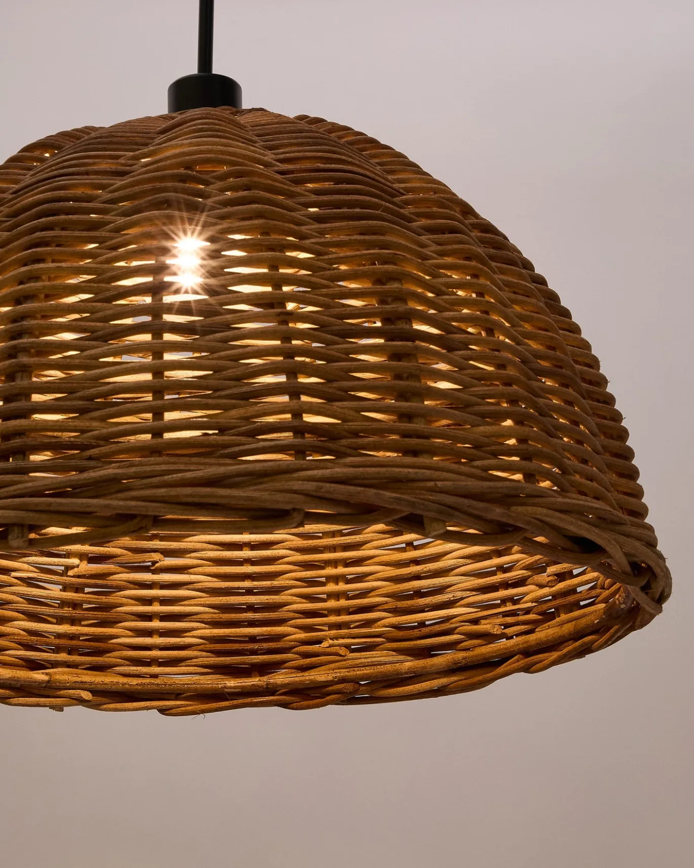 Kave Home Lampenkap Voor Plafondlamp Jornets Rotan Ø50cm