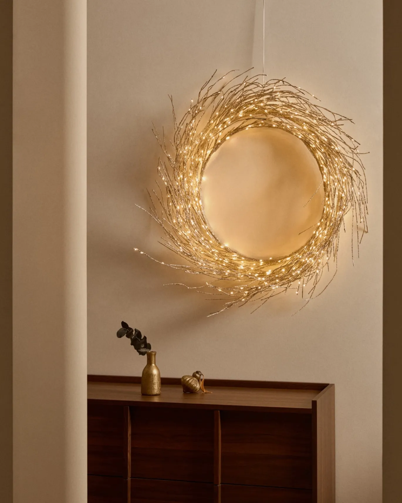 Kave Home Lichtkrans Bria Zilver ø60cm