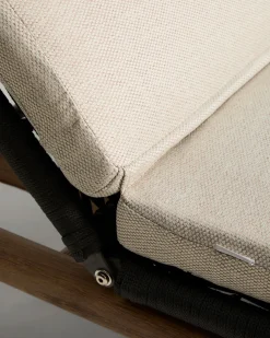 Kave Home Ligbed Alipa Acaciahout Grafiet 196x80cm
