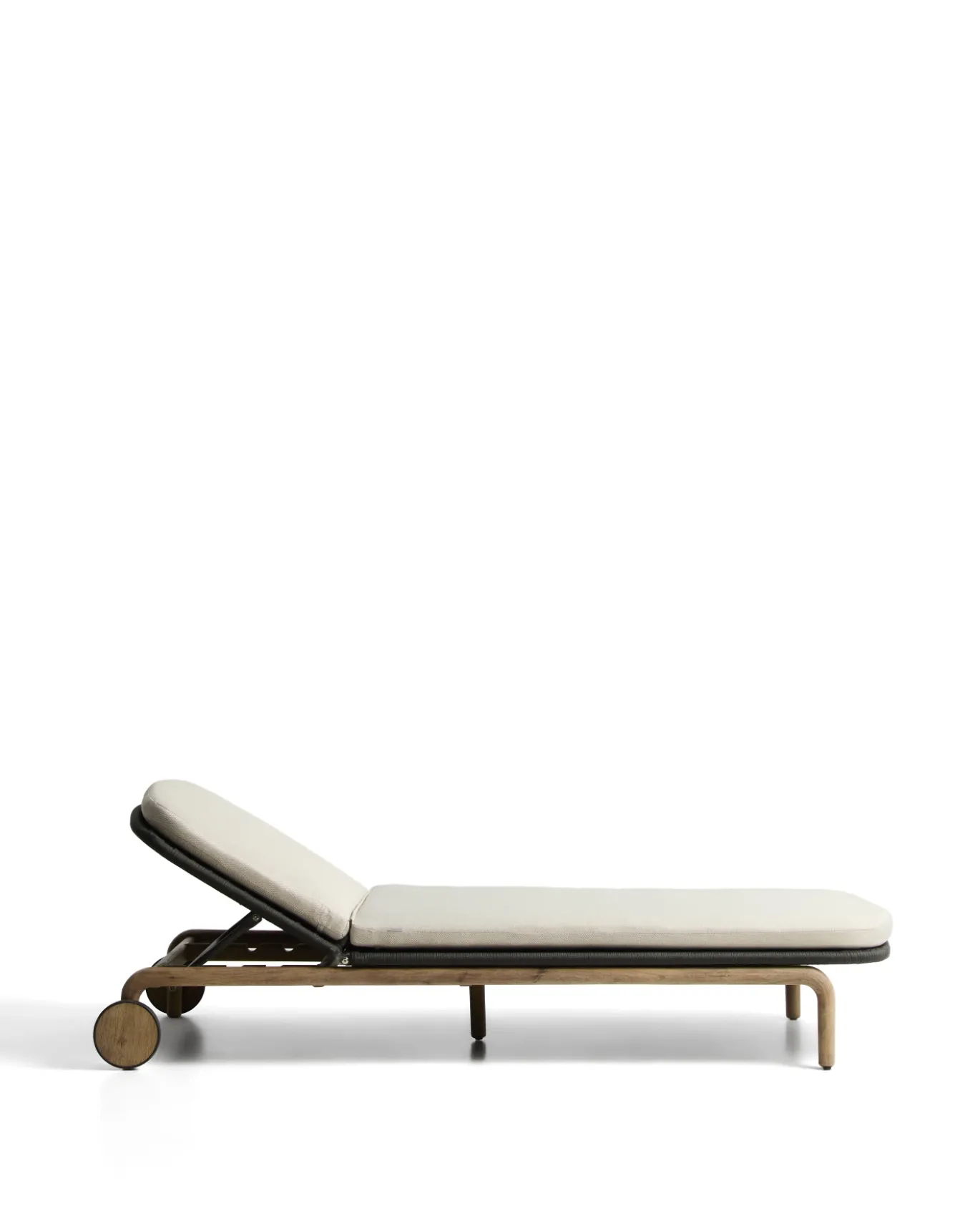 Kave Home Ligbed Alipa Acaciahout Grafiet 196x80cm