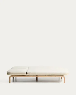 Kave Home Ligbed Alipa Acaciahout Beige 196x154cm