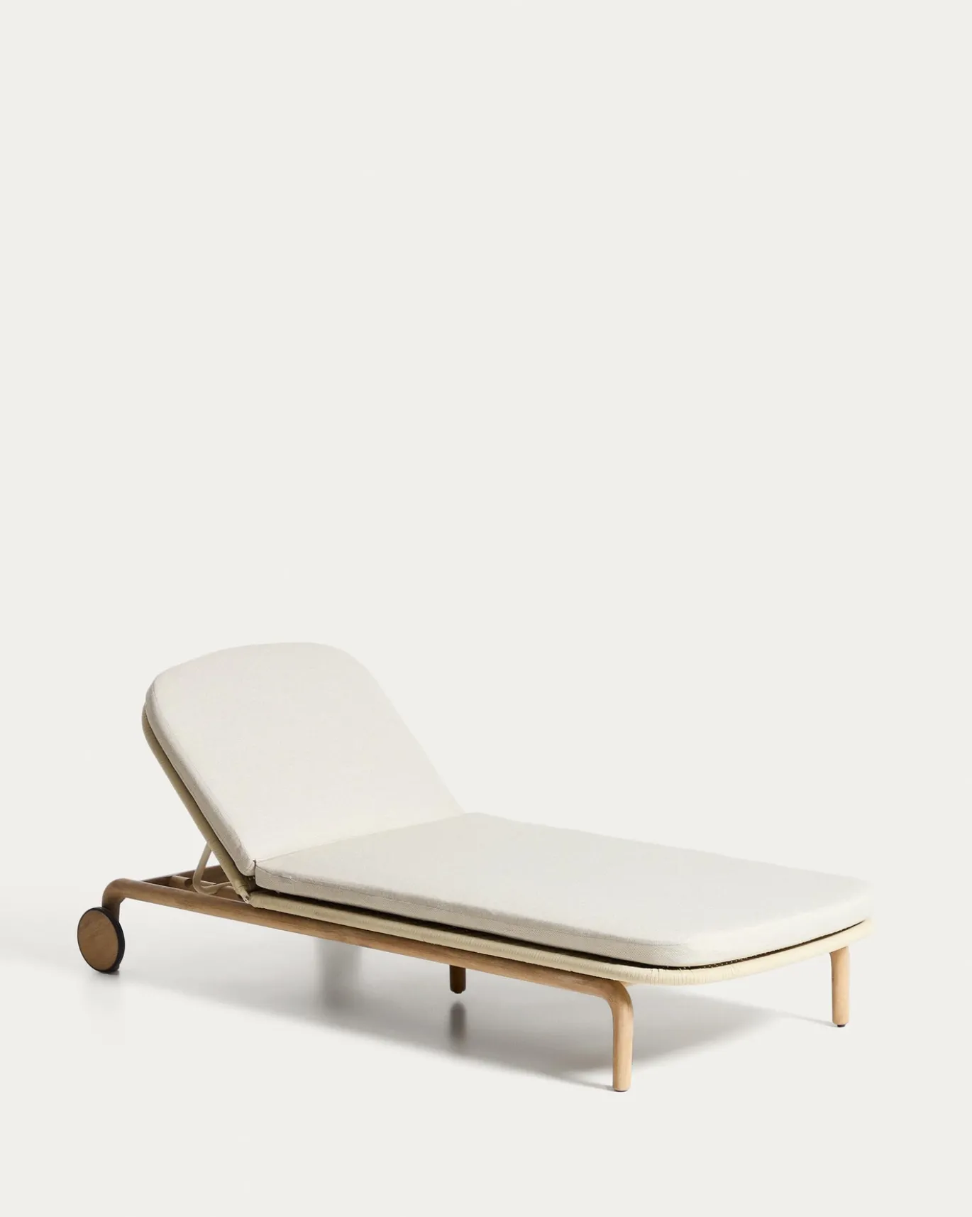 Kave Home Ligbed Alipa Acaciahout Beige 196x80cm
