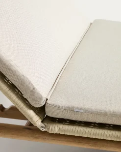Kave Home Ligbed Alipa Acaciahout Beige 196x80cm