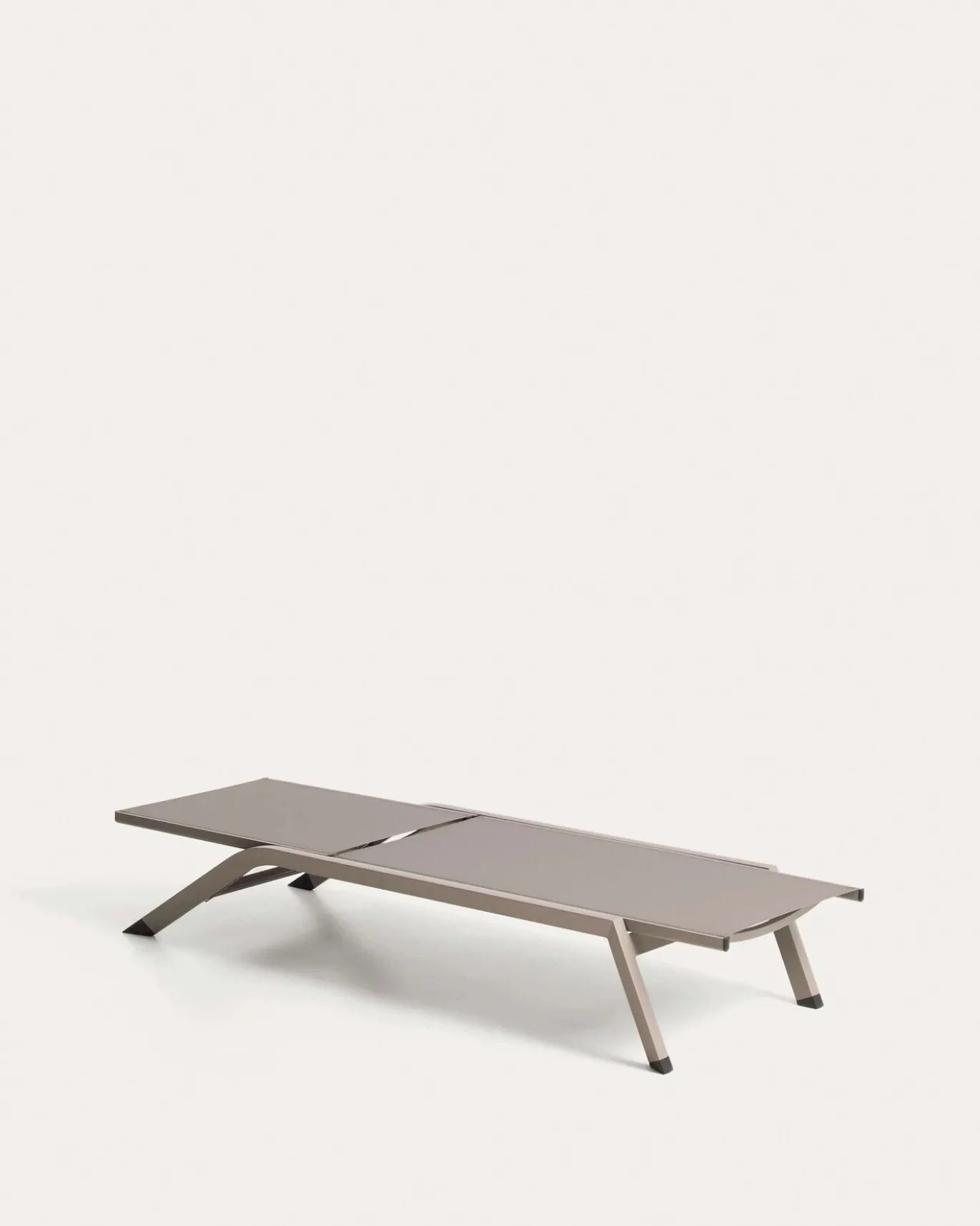 Kave Home Ligbed Capraia Stapelbaar Aluminium Taupe