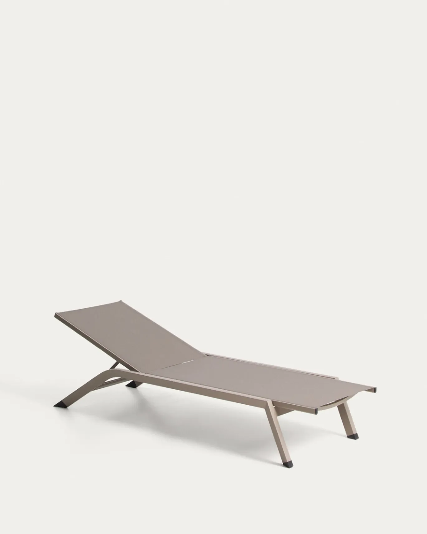 Kave Home Ligbed Capraia Stapelbaar Aluminium Taupe