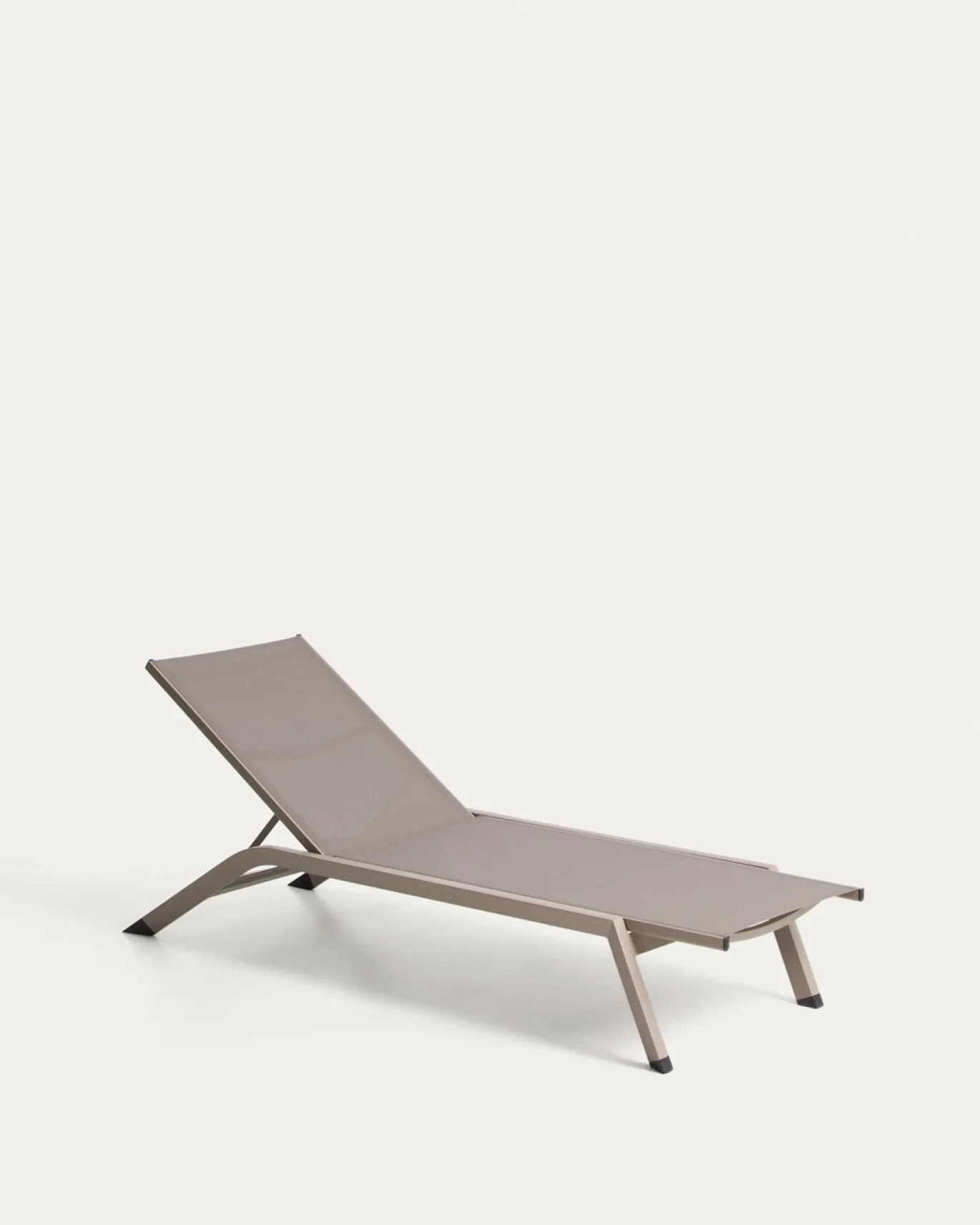 Kave Home Ligbed Capraia Stapelbaar Aluminium Taupe