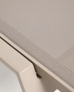 Kave Home Ligbed Capraia Stapelbaar Aluminium Taupe