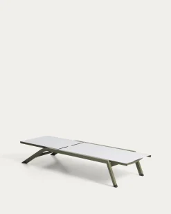 Kave Home Ligbed Capraia Stapelbaar Aluminium Groen