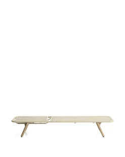 Kave Home Ligbed Dandara Massief Acaciahout Staal Beige Touw