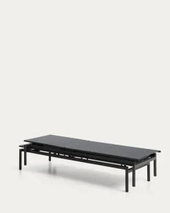 Kave Home Ligbed Lesina Stapelbaar Aluminium Grafiet