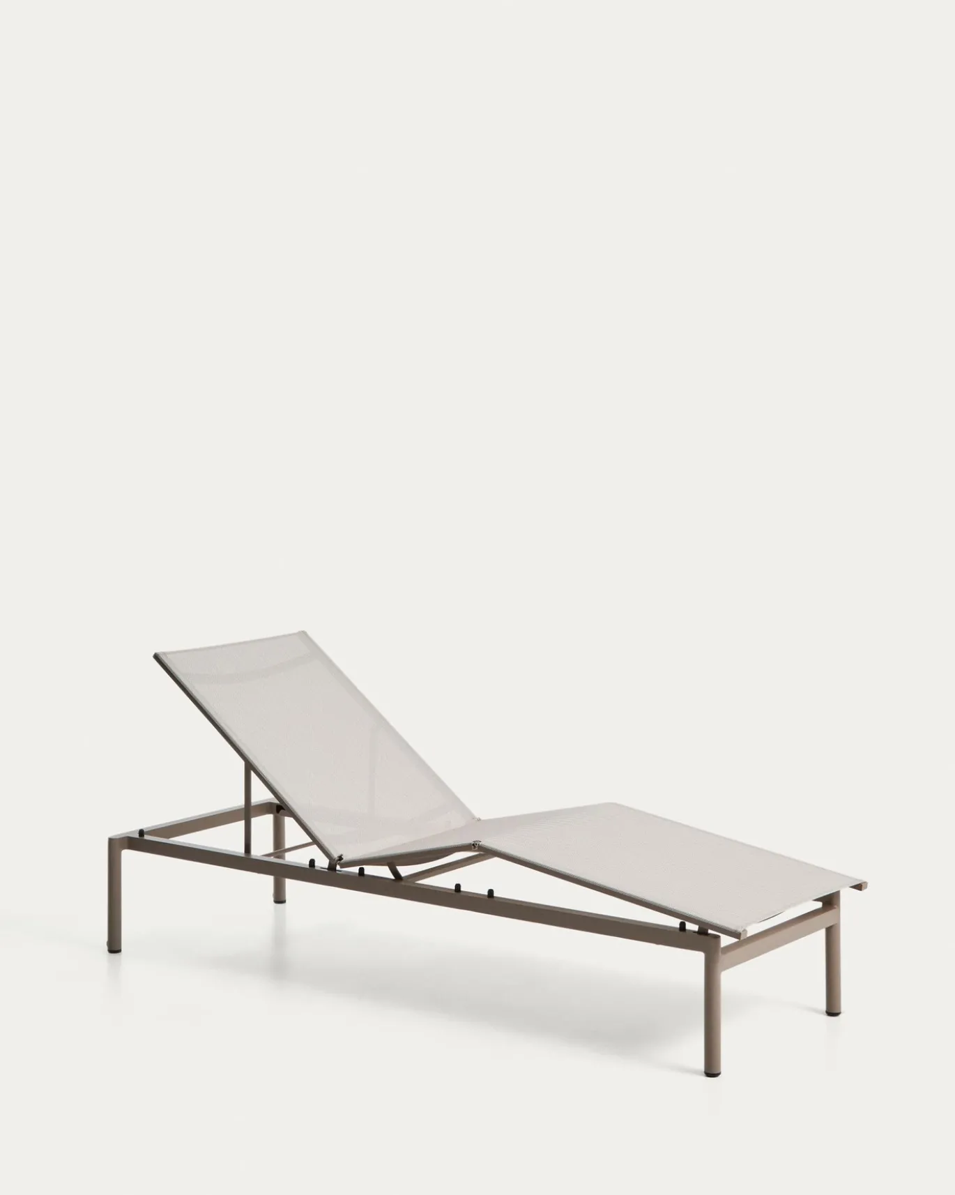 Kave Home Ligbed Lesina Stapelbaar Aluminium Taupe