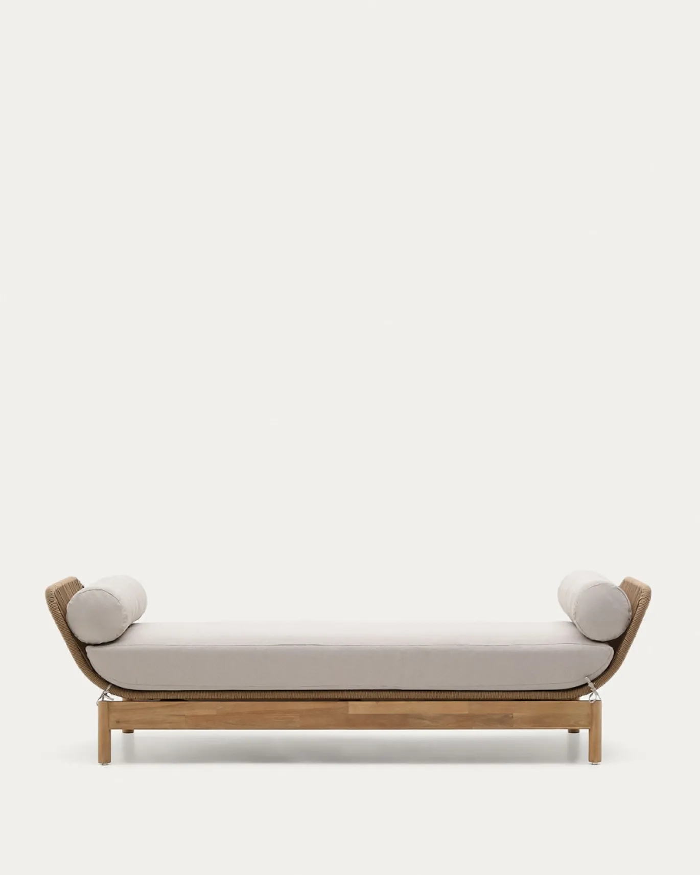 Kave Home Ligstoel Catalina Beige Touw En Acaciahout