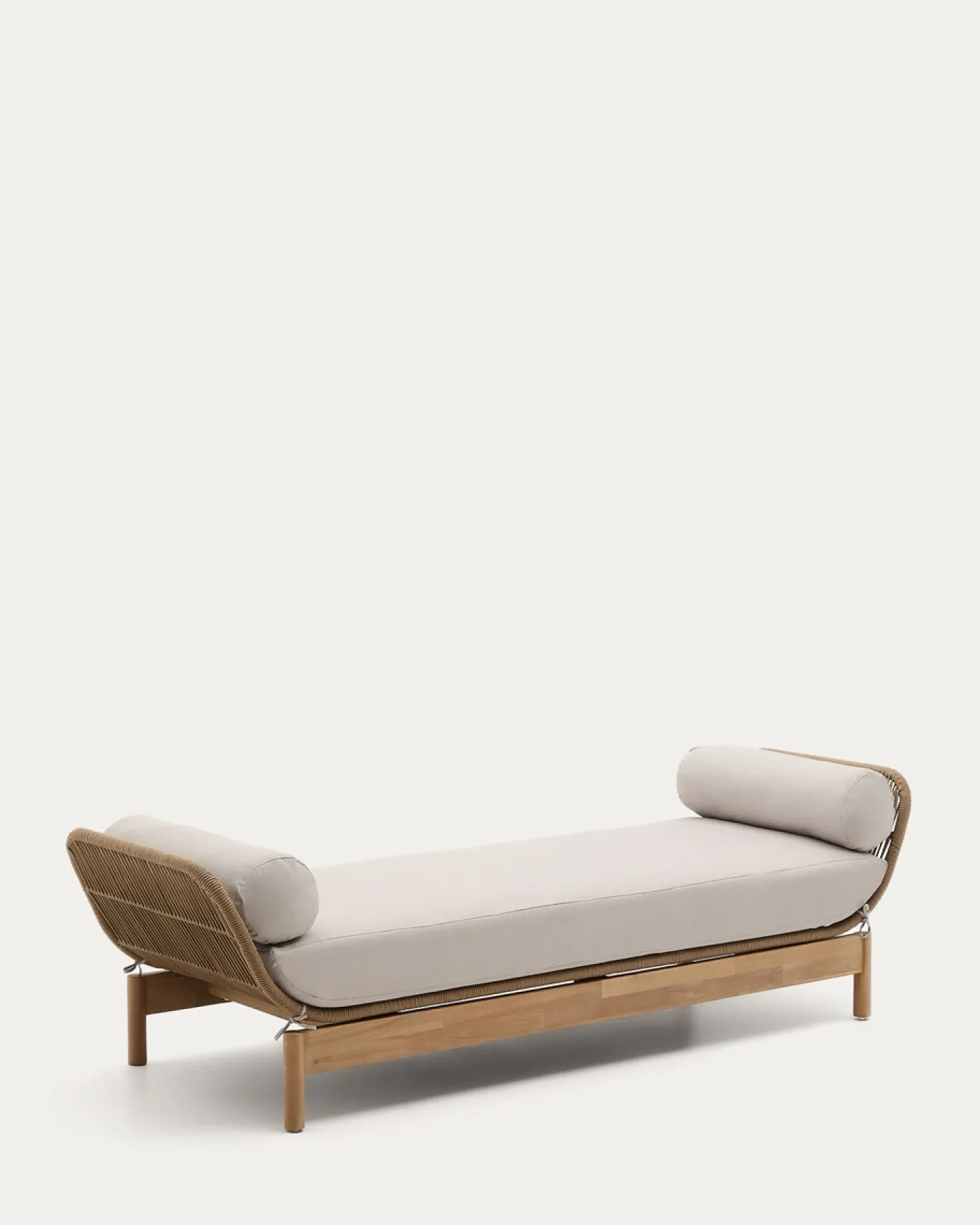 Kave Home Ligstoel Catalina Beige Touw En Acaciahout