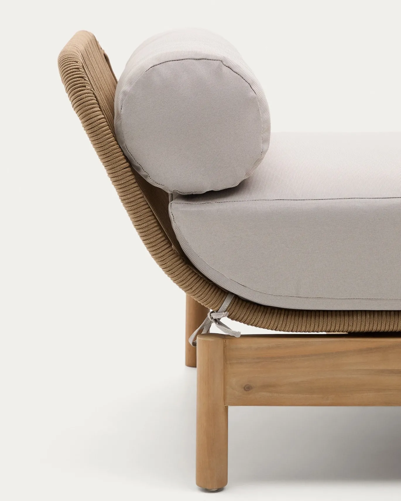 Kave Home Ligstoel Catalina Beige Touw En Acaciahout