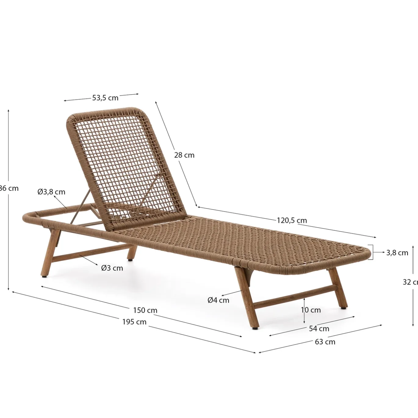 Kave Home Ligstoel Dandara Beige