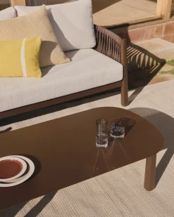 Kave Home Loungeset Aleria Bruin