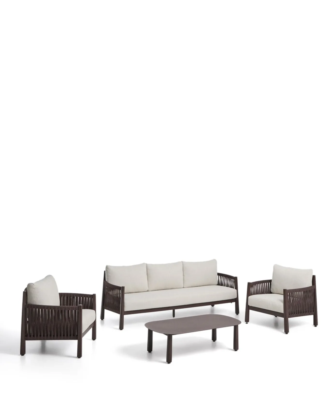 Kave Home Loungeset Aleria Bruin