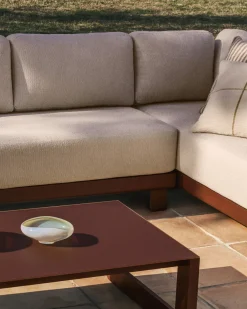 Kave Home Loungeset Nerano Hoekbank Bruin
