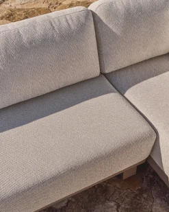 Kave Home Loungeset Nerano Hoekbank Taupe Klein