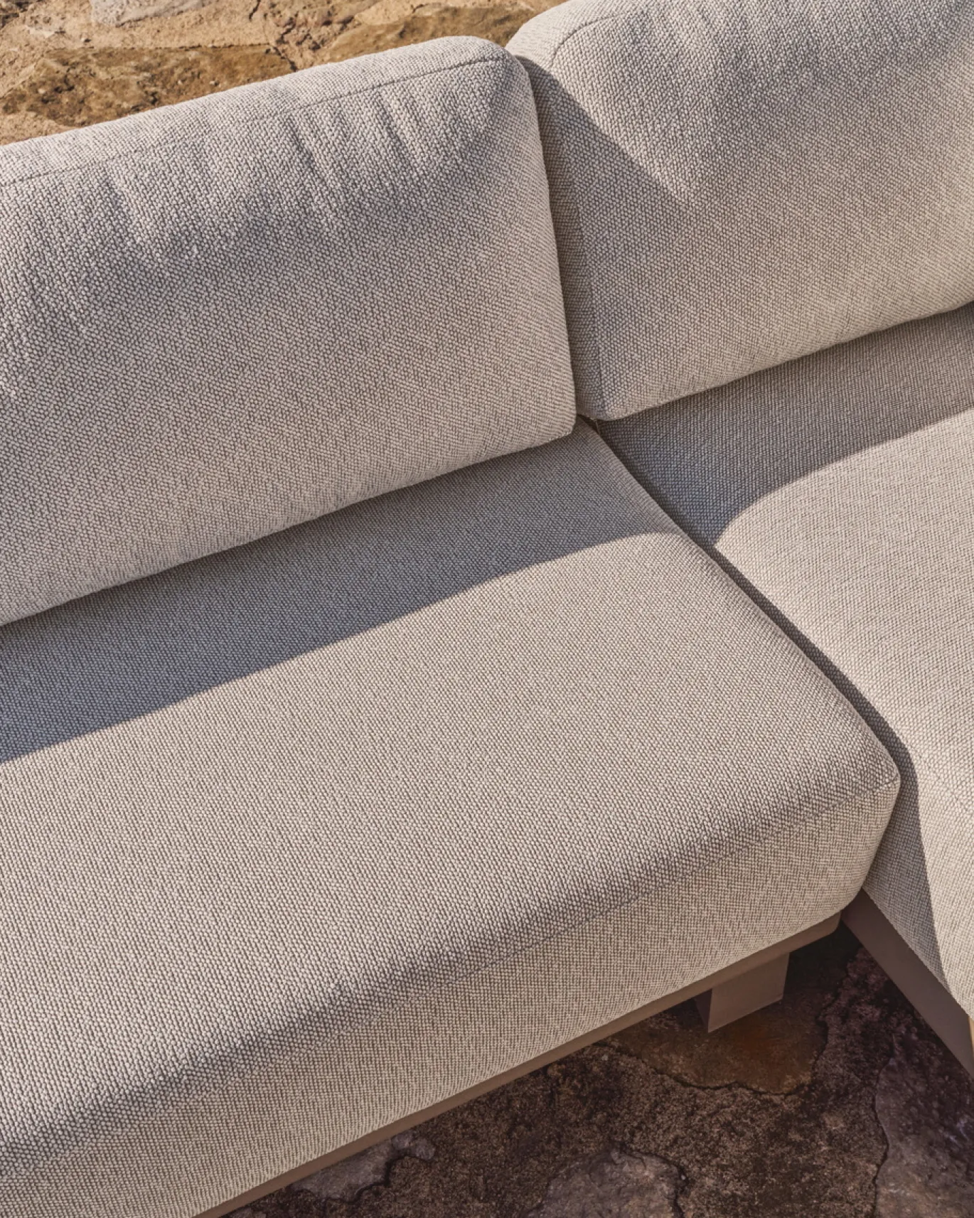 Kave Home Loungeset Nerano Hoekbank Taupe Klein